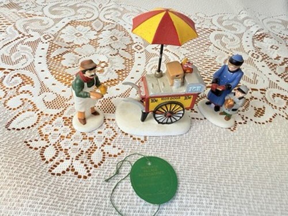 Department 56 Hot Dog Vendor Collectible